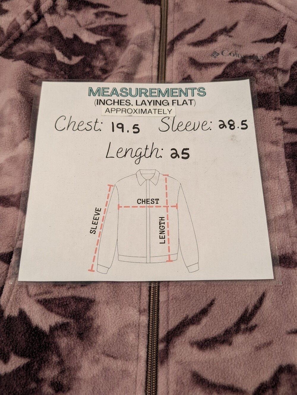 Columbia Kid's Full-Zip Fleece Jacket Size Medium - Picture 7 of 7